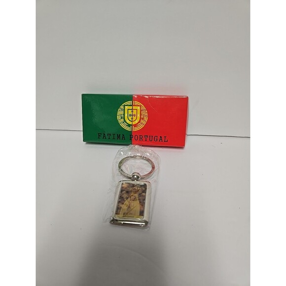 Accessories - OUR LADY of FATIMA religious Key Chain Ring Made Portugal En Fatima Pezei Por Ti